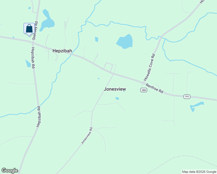 map of restaurants, bars, coffee shops, grocery stores, and more near 115 Jonesview Road in Talladega