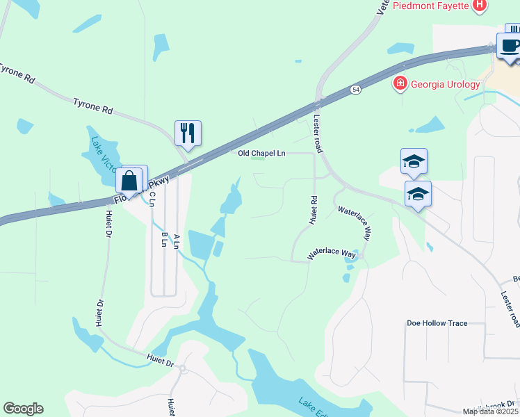 map of restaurants, bars, coffee shops, grocery stores, and more near 175 Heritage Farm Lane in Fayetteville