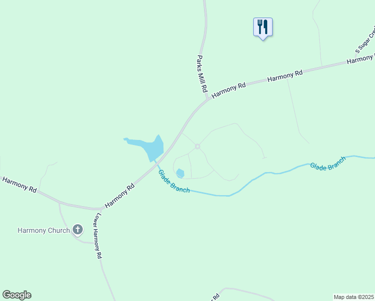 map of restaurants, bars, coffee shops, grocery stores, and more near 104 Harmony Farms Orchard in Eatonton