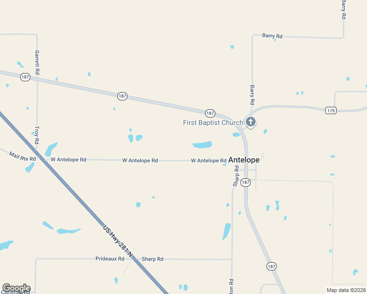 map of restaurants, bars, coffee shops, grocery stores, and more near in Antelope