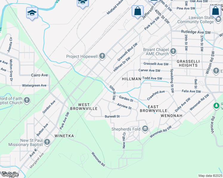 map of restaurants, bars, coffee shops, grocery stores, and more near 928 Fairdale Road in Birmingham