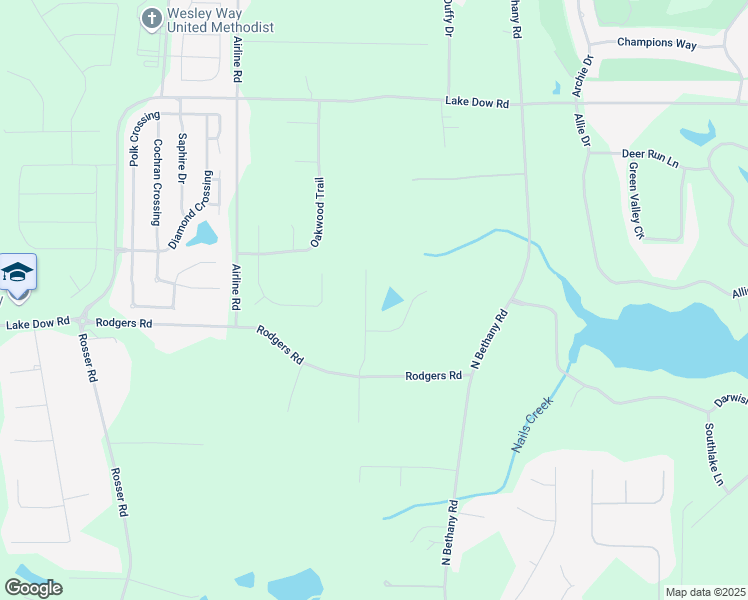 map of restaurants, bars, coffee shops, grocery stores, and more near 122 Ginger's Way in McDonough