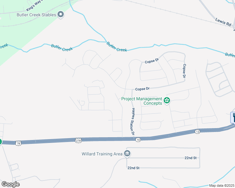 map of restaurants, bars, coffee shops, grocery stores, and more near 5046 Copse Drive in Grovetown