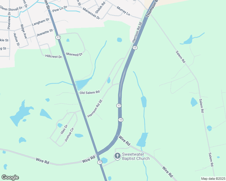 map of restaurants, bars, coffee shops, grocery stores, and more near Thomson Bypass in Thomson