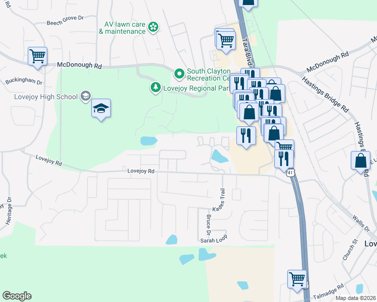 map of restaurants, bars, coffee shops, grocery stores, and more near 1978 Grove Way in Hampton