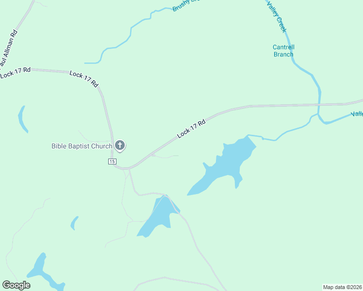 map of restaurants, bars, coffee shops, grocery stores, and more near 10650 Lock 17 Road in Adger