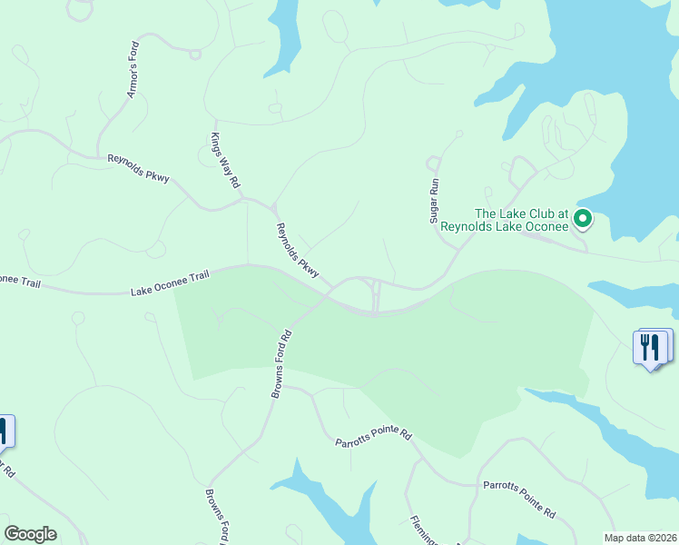 map of restaurants, bars, coffee shops, grocery stores, and more near 5010 Browns Ford Road in Greensboro