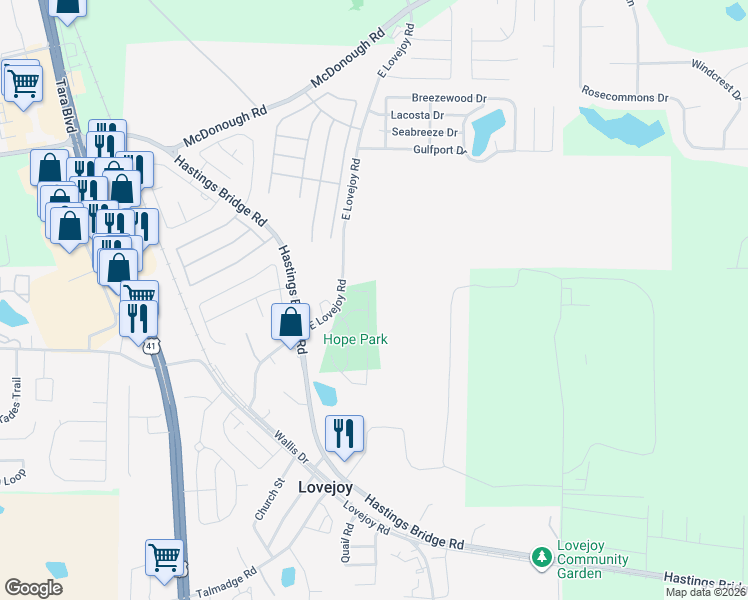 map of restaurants, bars, coffee shops, grocery stores, and more near 10842 Wheeler Trace in Hampton