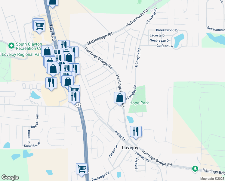 map of restaurants, bars, coffee shops, grocery stores, and more near 11445 Vinea Way in Hampton