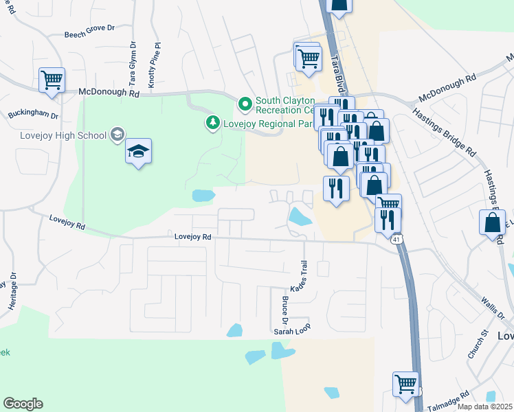 map of restaurants, bars, coffee shops, grocery stores, and more near 1978 Grove Way in Hampton