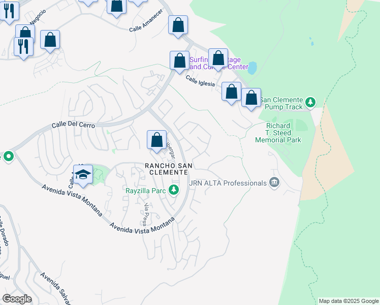 map of restaurants, bars, coffee shops, grocery stores, and more near 604 Figueroa in San Clemente