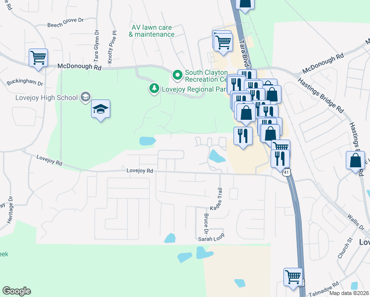 map of restaurants, bars, coffee shops, grocery stores, and more near 1978 Grove Way in Hampton