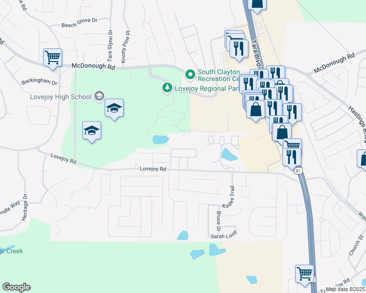 map of restaurants, bars, coffee shops, grocery stores, and more near 1866 Grove Way in Hampton