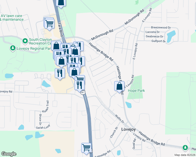 map of restaurants, bars, coffee shops, grocery stores, and more near 11477 Vinea Lane in Hampton