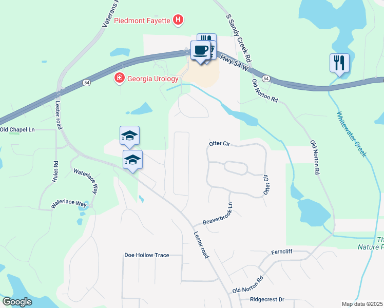 map of restaurants, bars, coffee shops, grocery stores, and more near 200 Sunderland Circle in Fayetteville