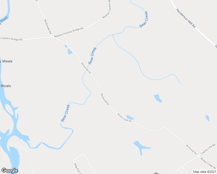 map of restaurants, bars, coffee shops, grocery stores, and more near 1595 McDonald Road in Covington