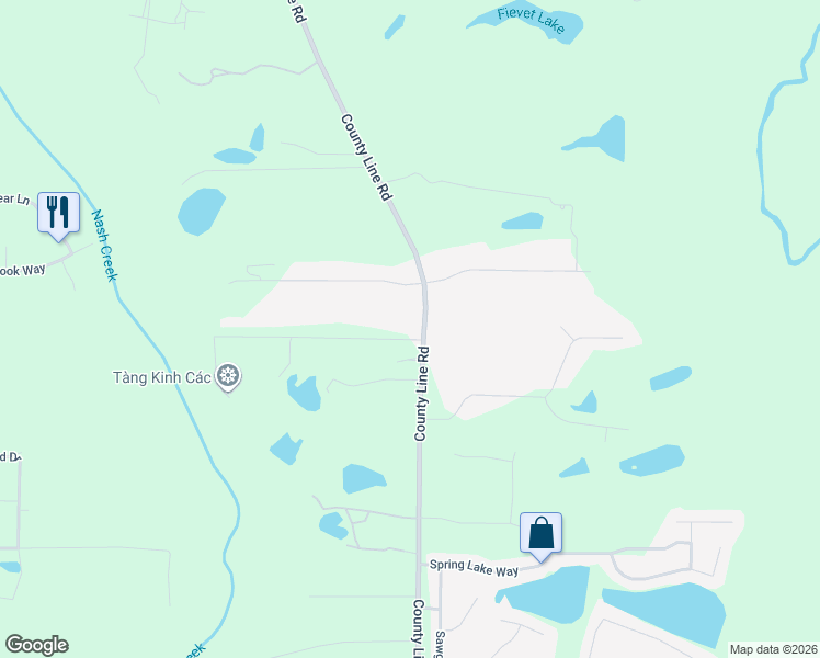 map of restaurants, bars, coffee shops, grocery stores, and more near 313 County Line Road in Fayetteville