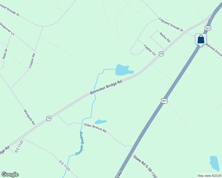 map of restaurants, bars, coffee shops, grocery stores, and more near 605 Binnicker Bridge Road in Orangeburg