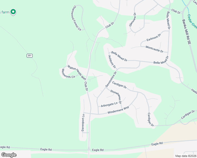 map of restaurants, bars, coffee shops, grocery stores, and more near 560 Maidstone Way in Aiken