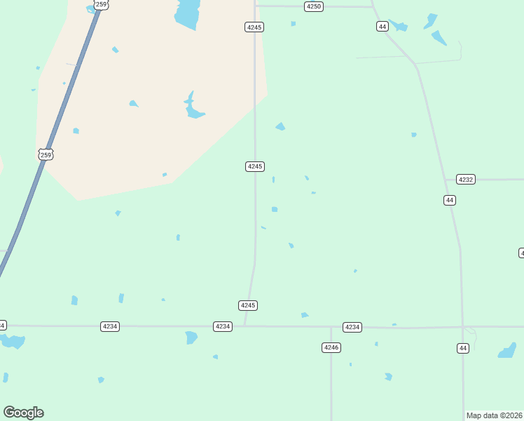 map of restaurants, bars, coffee shops, grocery stores, and more near 1505 County Road 4245 in De Kalb