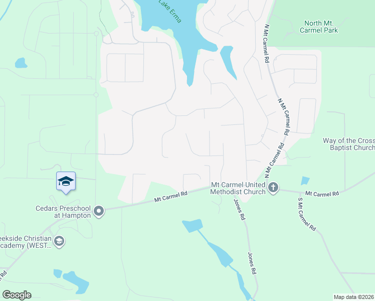 map of restaurants, bars, coffee shops, grocery stores, and more near 221 Hummingbird Court in Hampton
