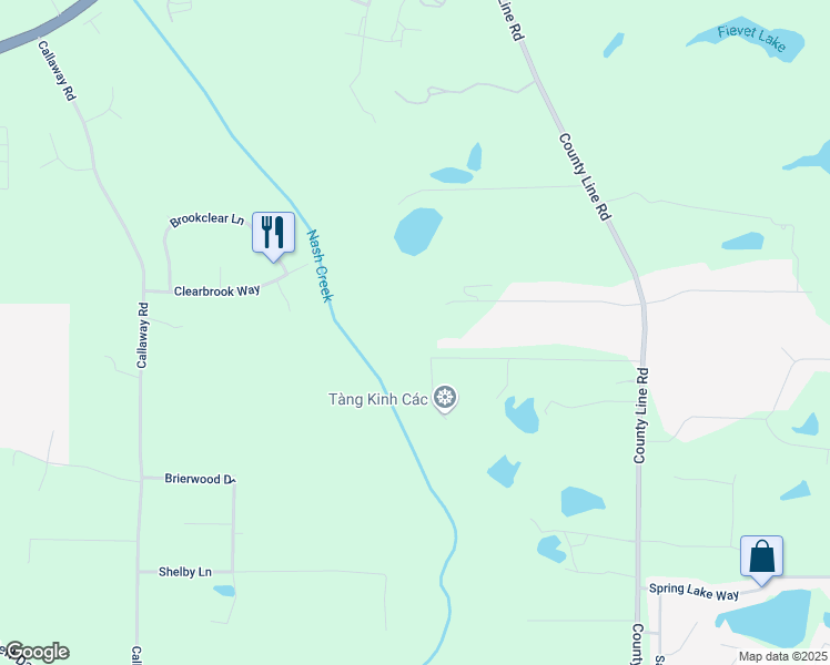 map of restaurants, bars, coffee shops, grocery stores, and more near 265 Den Creek Trail in Fayetteville