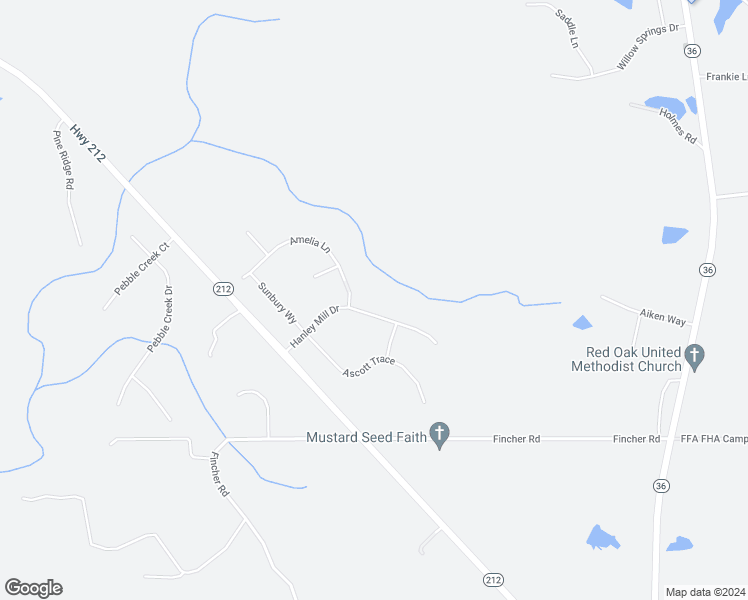 map of restaurants, bars, coffee shops, grocery stores, and more near 95 Hanley Mill Drive in Covington