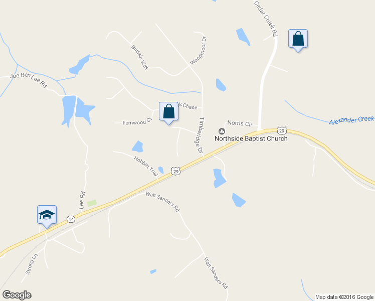 map of restaurants, bars, coffee shops, grocery stores, and more near 50 Pine Needle Court in Newnan