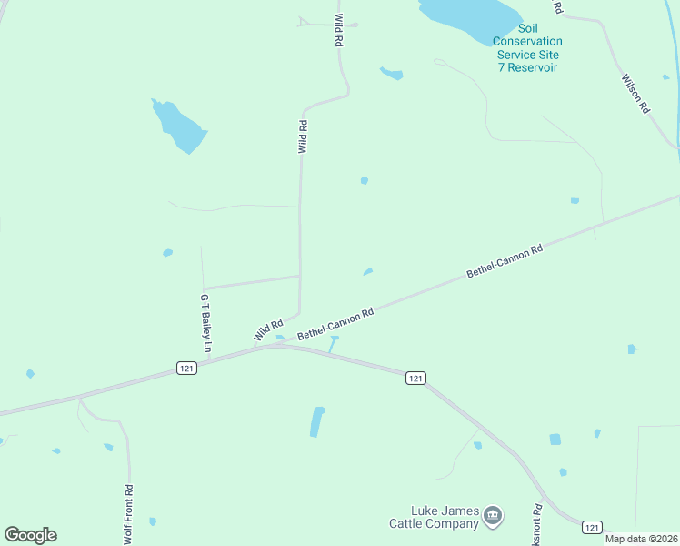 map of restaurants, bars, coffee shops, grocery stores, and more near 270 Wild Road in Van Alstyne