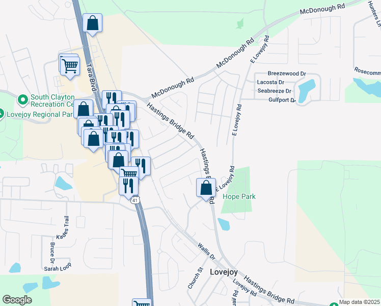 map of restaurants, bars, coffee shops, grocery stores, and more near 11394 Vinea Lane in Hampton