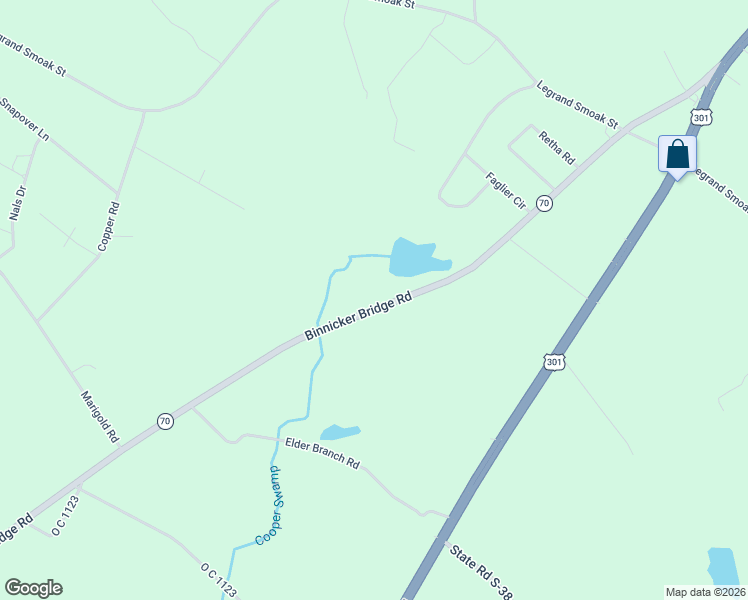 map of restaurants, bars, coffee shops, grocery stores, and more near 605 Binnicker Bridge Road in Orangeburg