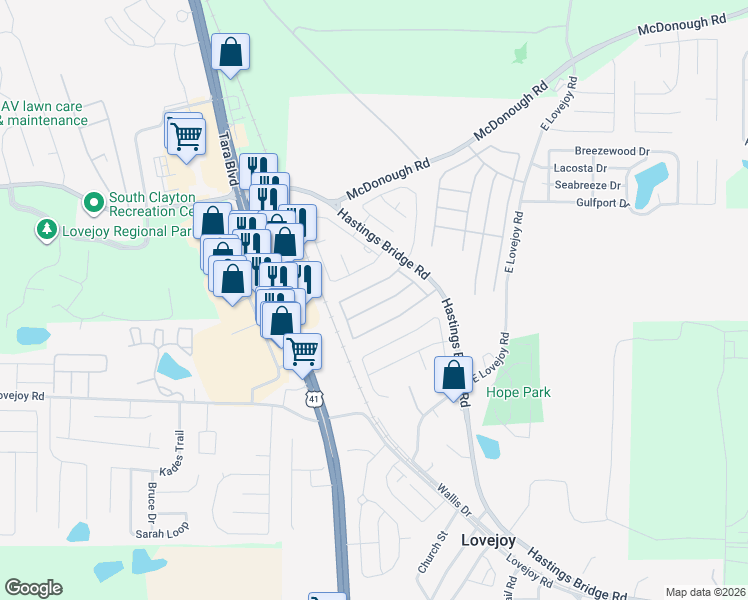 map of restaurants, bars, coffee shops, grocery stores, and more near 11357 Michelle Way in Hampton