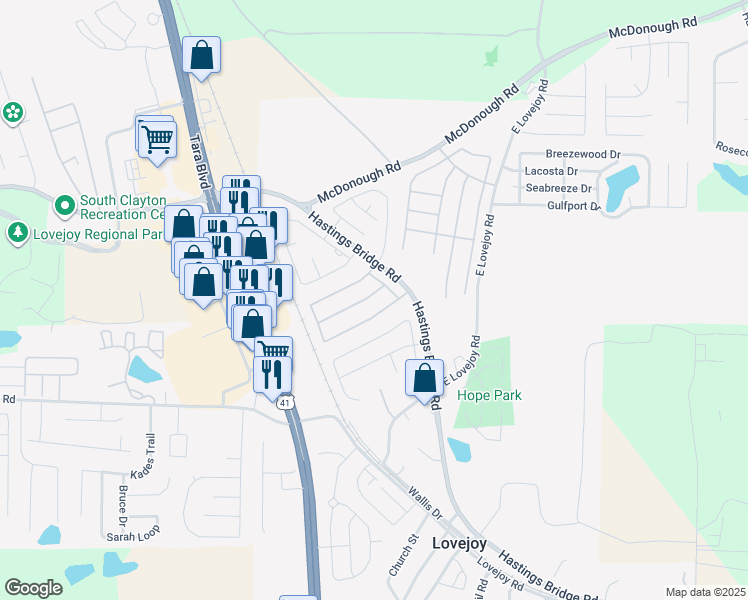 map of restaurants, bars, coffee shops, grocery stores, and more near 11322 Michelle Way in Hampton