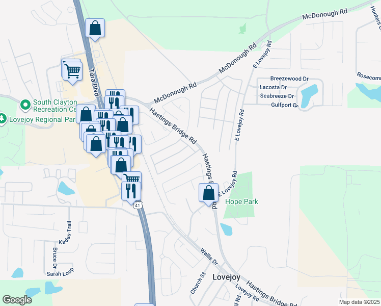 map of restaurants, bars, coffee shops, grocery stores, and more near 11309 Michelle Way in Hampton