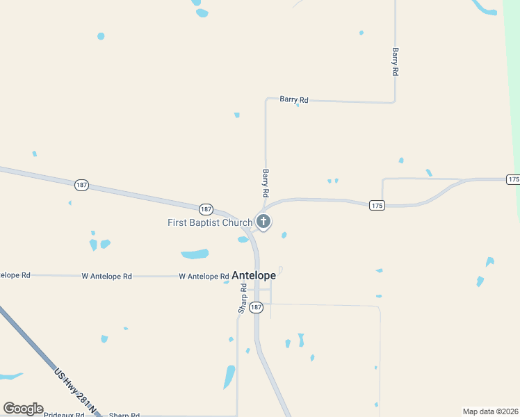 map of restaurants, bars, coffee shops, grocery stores, and more near in Antelope