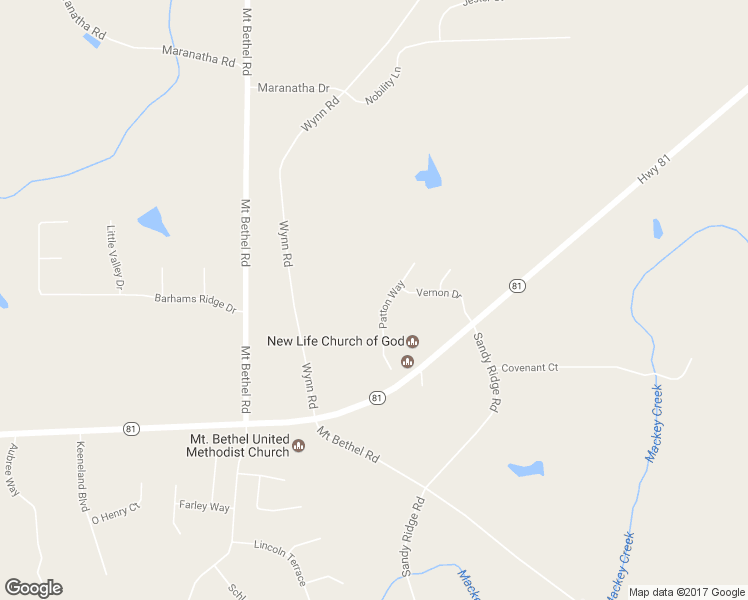 map of restaurants, bars, coffee shops, grocery stores, and more near 1115 Patton Way in McDonough