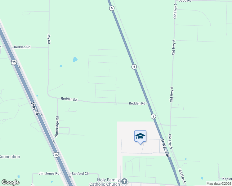 map of restaurants, bars, coffee shops, grocery stores, and more near in Van Alstyne