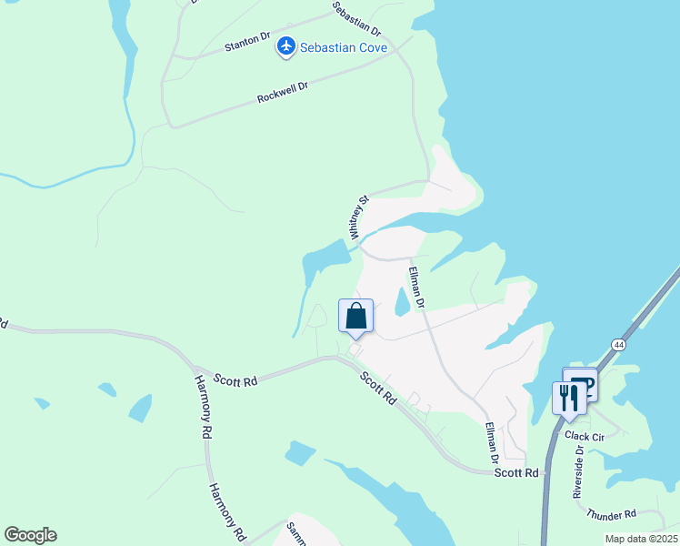 map of restaurants, bars, coffee shops, grocery stores, and more near 134 Moudy Lane in Eatonton