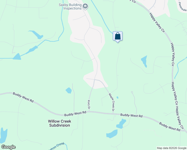map of restaurants, bars, coffee shops, grocery stores, and more near 182 Kory Drive in Newnan