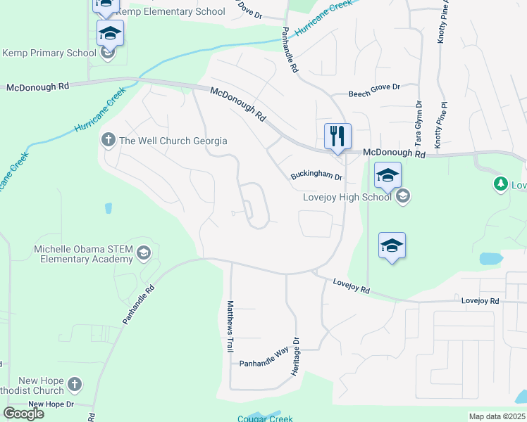 map of restaurants, bars, coffee shops, grocery stores, and more near 10817 Southwood Drive in Hampton