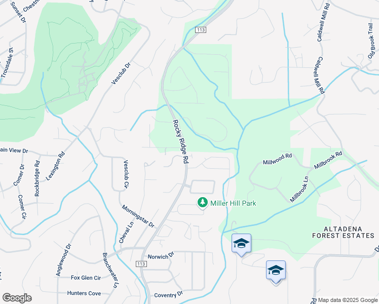 map of restaurants, bars, coffee shops, grocery stores, and more near 1141 Glen Manor Drive in Birmingham