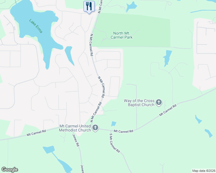map of restaurants, bars, coffee shops, grocery stores, and more near 653 Sedona Loop in McDonough