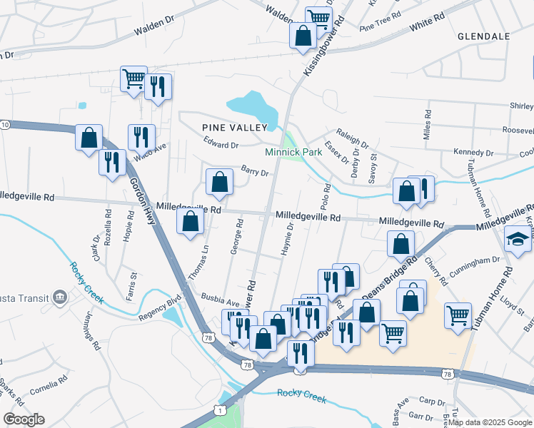 2701 Milledgeville Road, AugustaRichmond County GA Walk Score