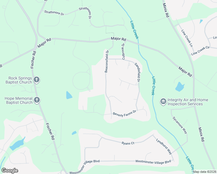 map of restaurants, bars, coffee shops, grocery stores, and more near 225 Beaconsfield Drive in Sharpsburg