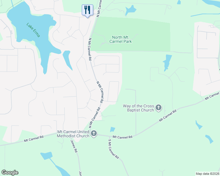 map of restaurants, bars, coffee shops, grocery stores, and more near 653 Sedona Loop in McDonough