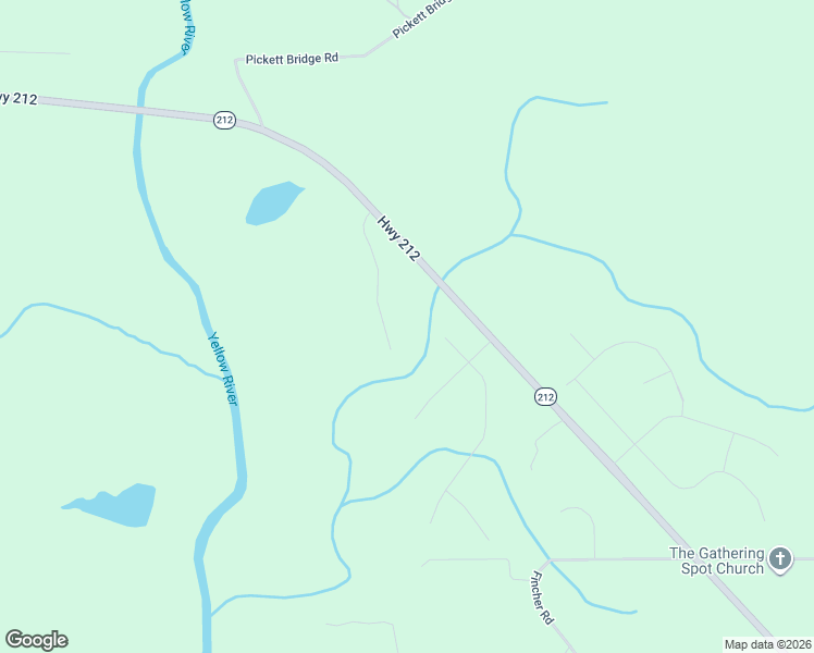 map of restaurants, bars, coffee shops, grocery stores, and more near 165 Pine Ridge Road in Covington