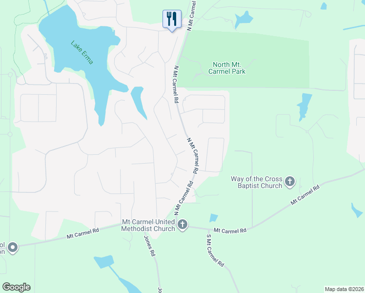 map of restaurants, bars, coffee shops, grocery stores, and more near 1401 Rainey Way in Hampton