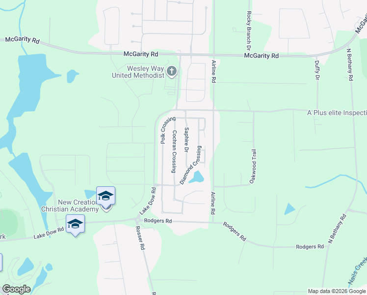 map of restaurants, bars, coffee shops, grocery stores, and more near 1444 Saphire Drive in McDonough