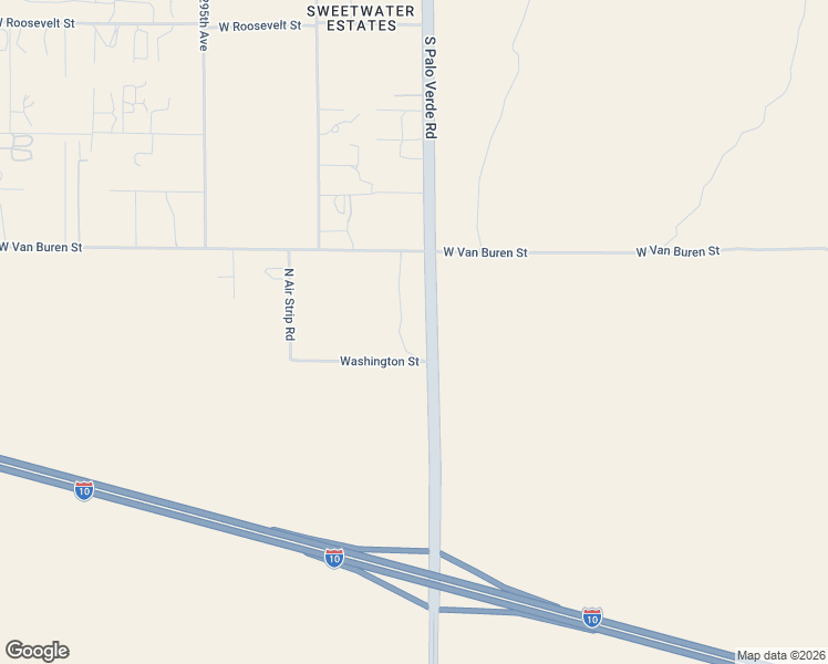 map of restaurants, bars, coffee shops, grocery stores, and more near 88 North Palo Verde Road in Buckeye