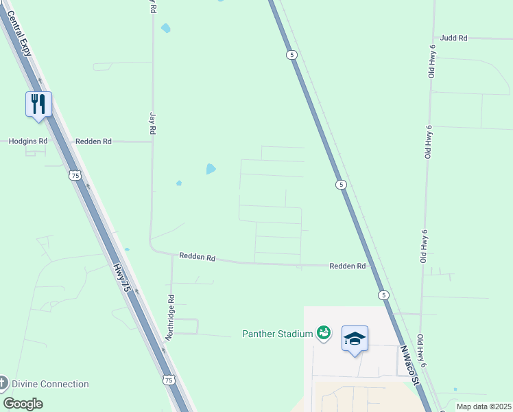 map of restaurants, bars, coffee shops, grocery stores, and more near in Van Alstyne